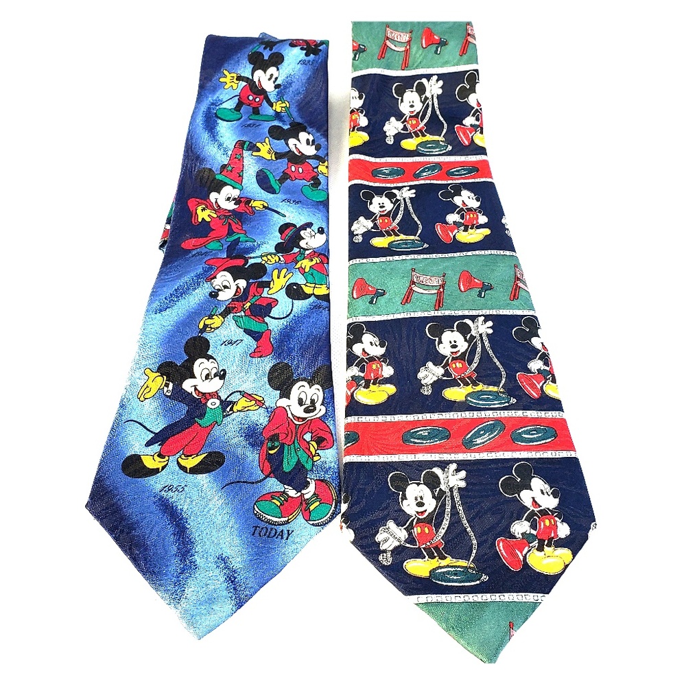 Disney Mickey Unlimited Mens Neck Tie Lot